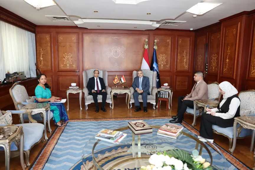 سفير سريلانكا يدعو شركات وترسانات قناة السويس للمشاركة في «إكسبو 2027» وبحث التعاون البحري