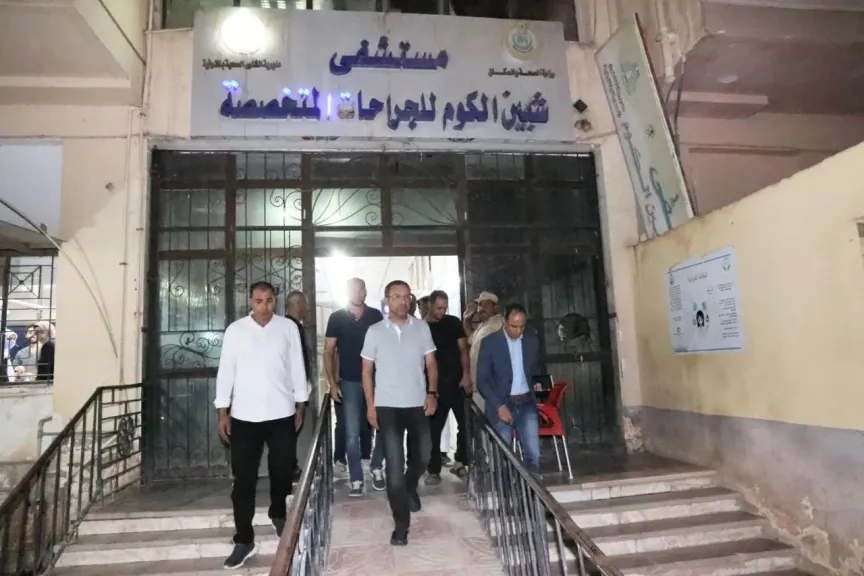 محافظ المنوفية يخصص 70 ألف جنيه مكافآت للأطقم الطبية بمستشفى شبين الكوم