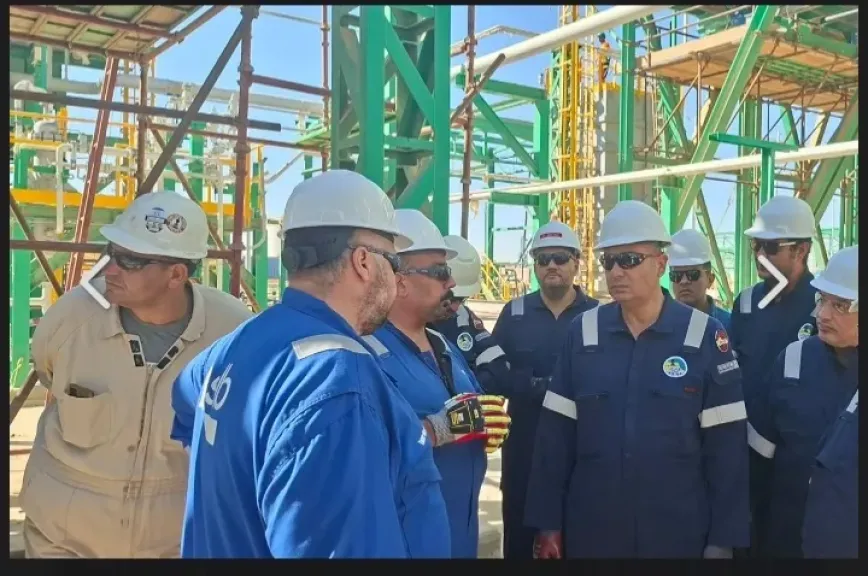 عجيبة للبترول تتابع محطة غاز مليحة بعد مستهدف إضافة 80 مليون قدم