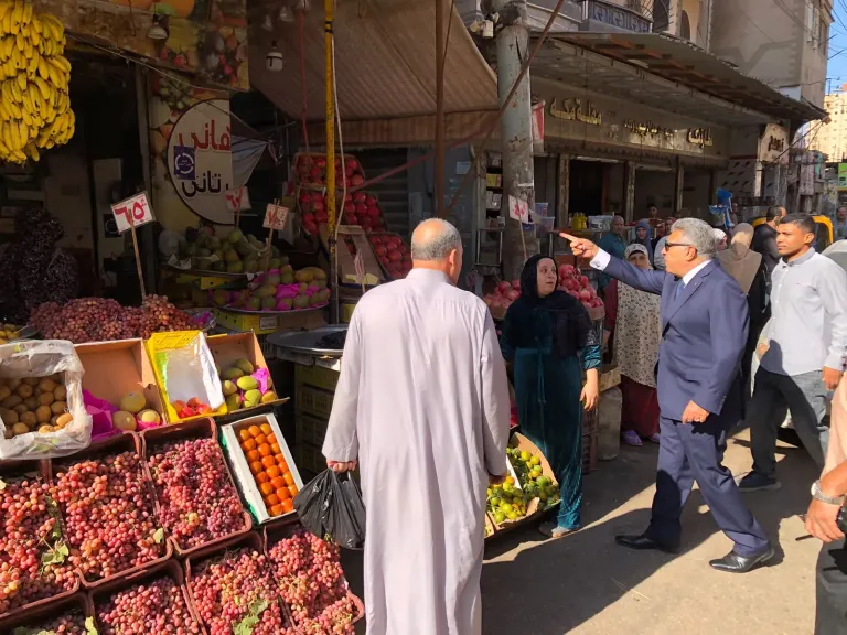 محافظ الدقهلية: منع عودة العشوائية وتنظيم السوق الحضاري بطلخا