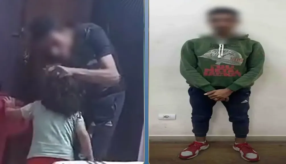 فيديو صادم يقود لضبط أب اعتدى على طفله البالغ 4 سنوات بالجيزة
