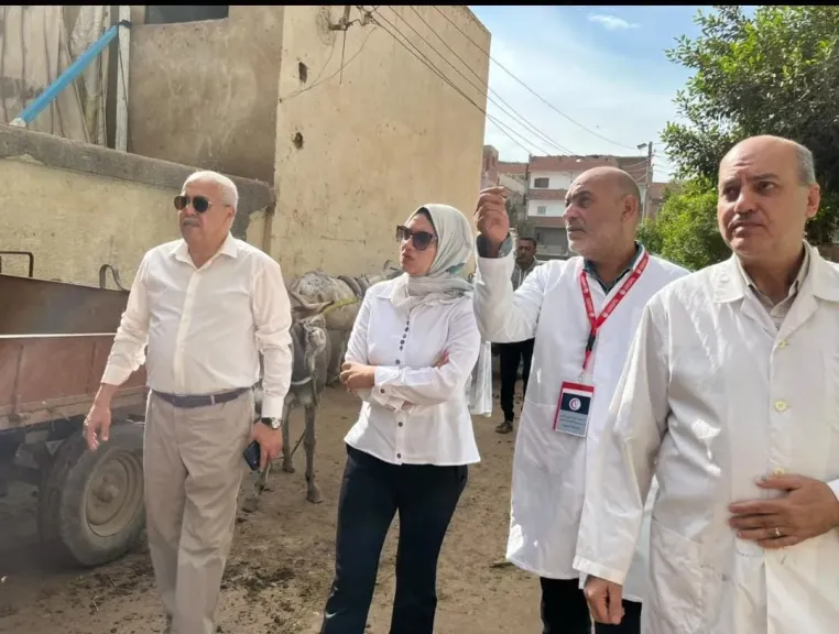 علاج 5955 حالة مجانًا.. قافلة بيطرية شاملة لدعم الثروة الحيوانية بالقليوبية