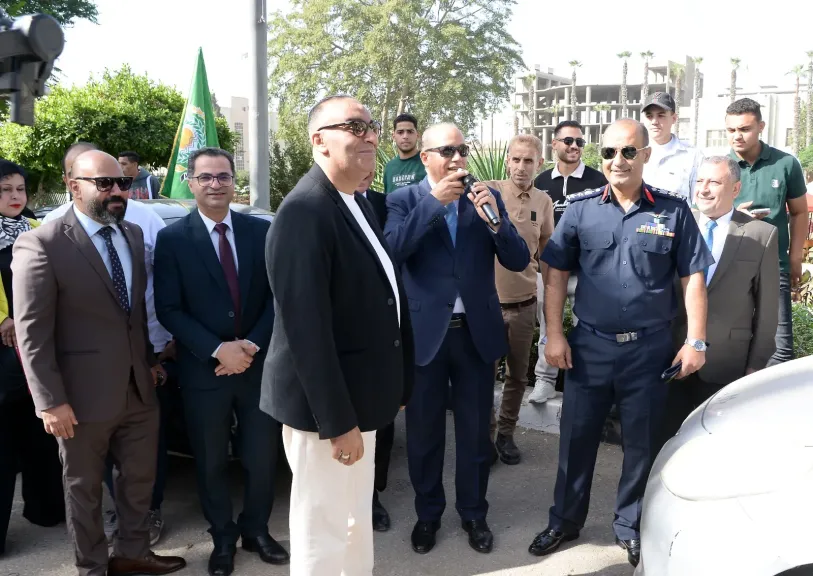 رئيس جامعة المنصورة يشهد انطلاق ماراثون «من العبور إلى الجمهورية الجديدة» بمشاركة 500 طالب
