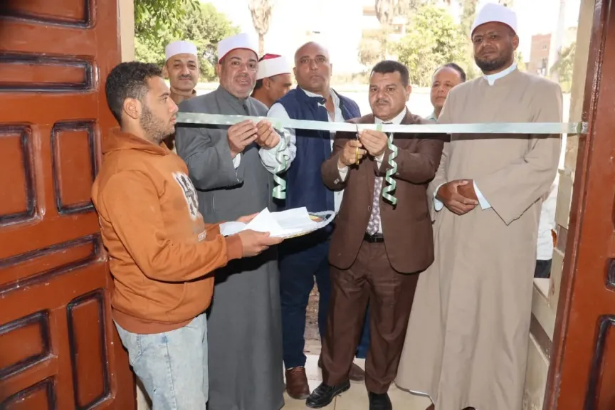 افتتاح مسجد عزبة إسلام بالكوم الأحمر في بني سويف بتكلفة 650 ألف جنيه
