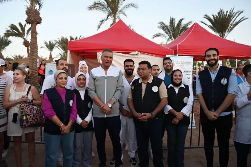 الرعاية الصحية بجنوب سيناء في قلب الحدث الرياضي العالمي.. وفريق الهيئة يتصدر منافسات IRONMAN 70.3 بشرم الشيخ