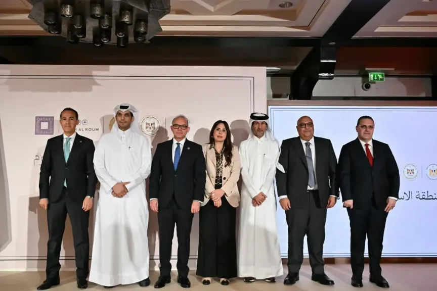 وزير الاستثمار والتجارة الخارجية يشهد إطلاق المنطقة الاستثمارية لعلم الروم القطرية