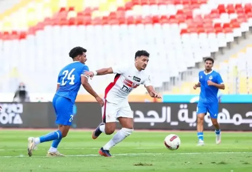 لقطات من مباراة الزمالك أمام بترول أسيوط 