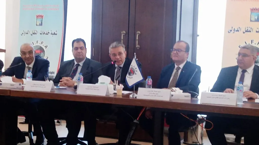 شعبة النقل الدولي بالإسكندرية تبحث تحديات الجمارك وACI والترانزيت