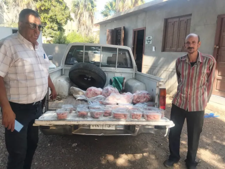 ضبط لحوم مجمدة ومصنعات غير صالحة للاستهلاك الآدمي في حملة مفاجئة بمنوف