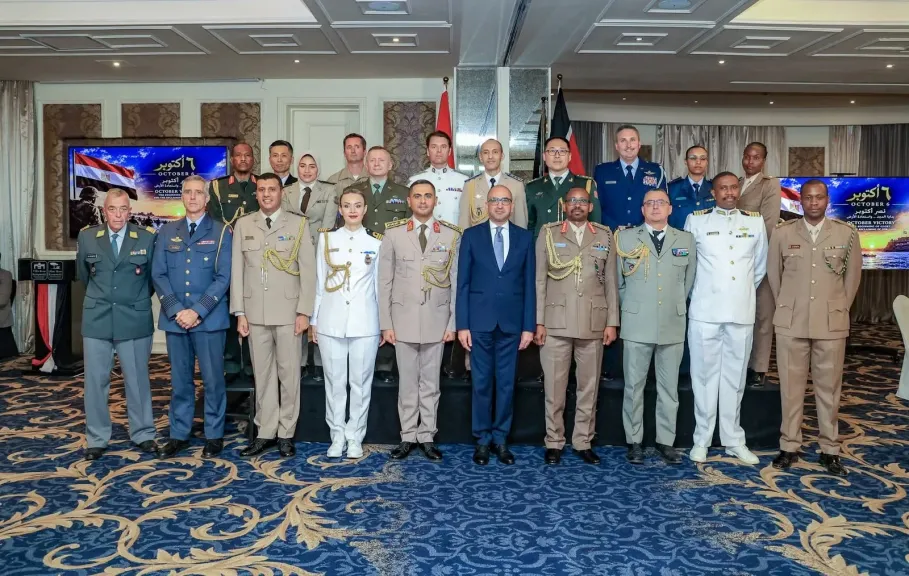 مكاتب التمثيل الدبلوماسي العسكري بالخارج تحتفل بالذكرى الثالثة والخمسين لانتصارات أكتوبر المجيدة