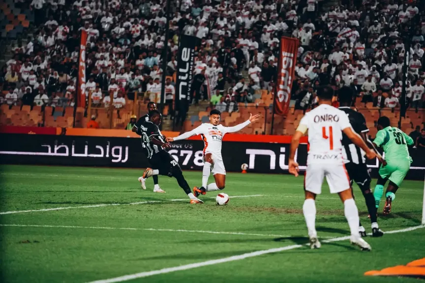 الزمالك يحسم الشوط الأول بالتقدم على الجيش الرواندي بهدف أحمد شريف