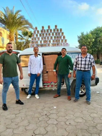 ضبط 1200 عبوة لبن أطفال مدعم و3 أطنان نخالة خشنة في الفيوم