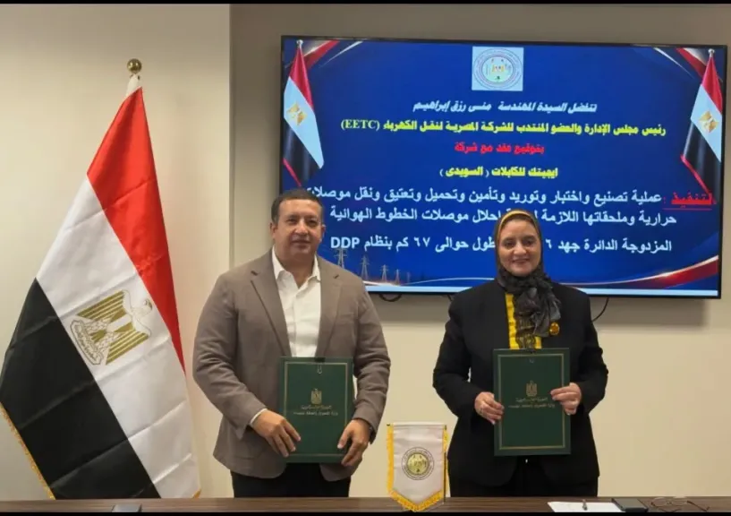 «نقل الكهرباء» تتعاقد على إحلال موصلات 4 خطوط هوائية بطول 67 كيلومترًا