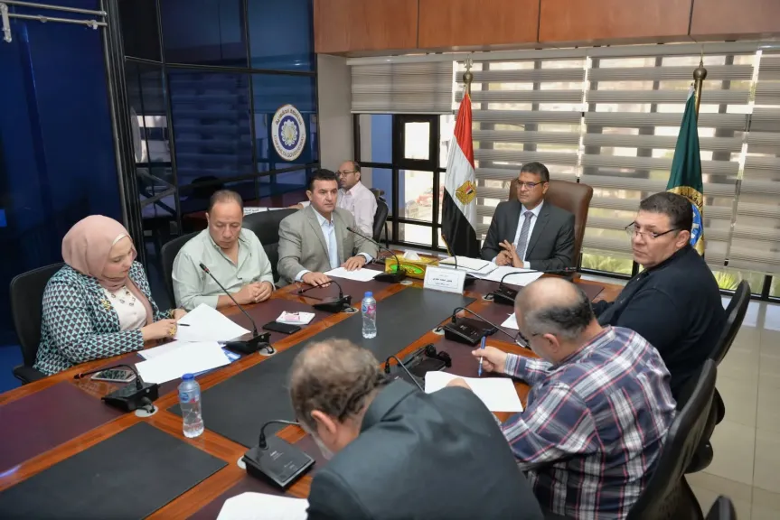 ”المغربي ”يترأس اجتماع لجنة التصرفات العقارية لمستثمري المنطقة الصناعية بجمصة