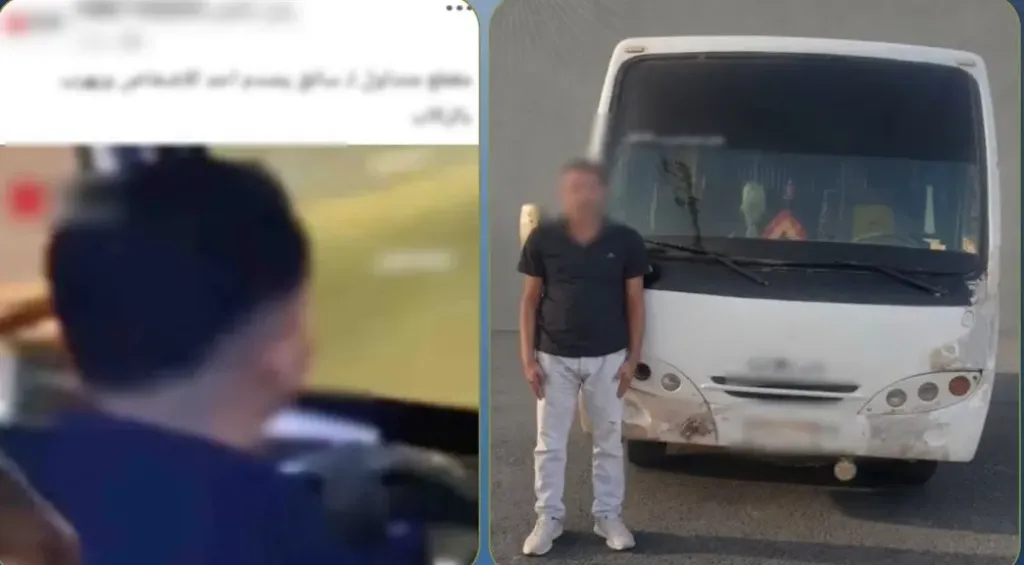اصطدام بدراجة نارية ومشادة مع الركاب.. القصة الكاملة لفيديو ميني باص القناطر الخيرية