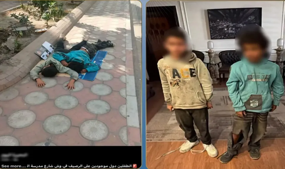 بسبب التفكك الأسري.. الداخلية تكشف ملابسات نوم طفلين على الرصيف واستجداء المارة بالبحيرة