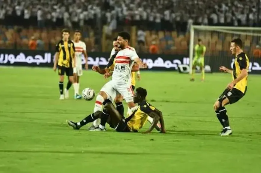 التعادل السلبي يحسم الشوط الأول من مباراة الزمالك والمقاولون العرب