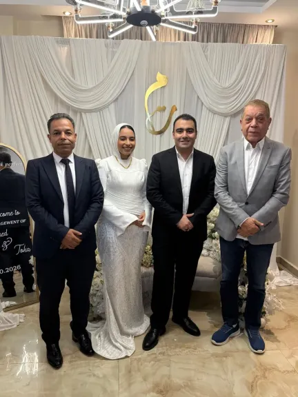 شرشر ومحمد وتقى والدكتور محمد المليجي