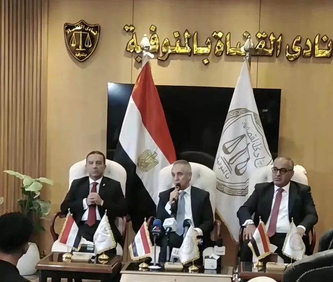 وزير العدل من شبين الكوم: الرئيس السيسي حريص على استقلال القضاء.. وكل الدعم لقضاة المنوفية
