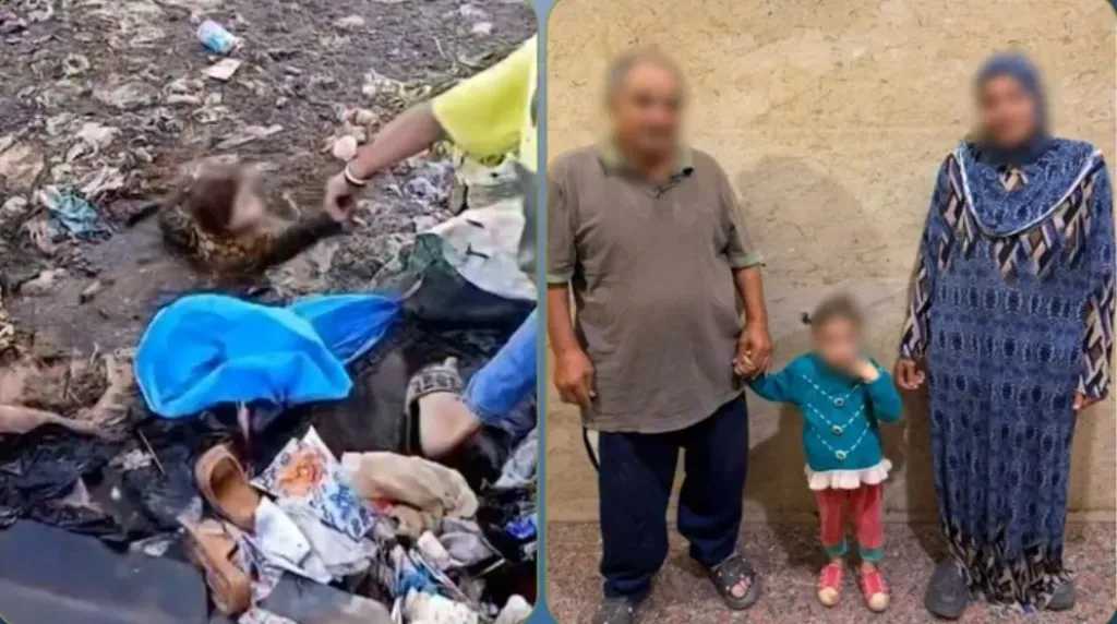 إنقاذ طفلة سقطت في مصرف للصرف الصحي بأبو زعبل في القليوبية
