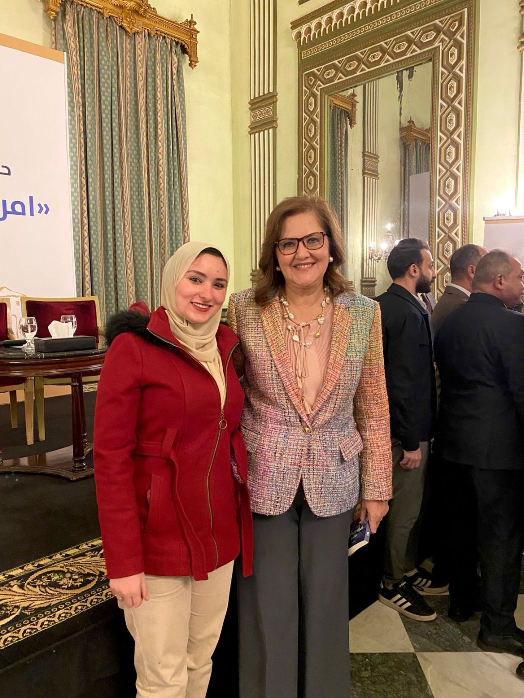 مستشارة رئيس الجمهورية ووزيرة التخطيط السابقة مع محررة النهار