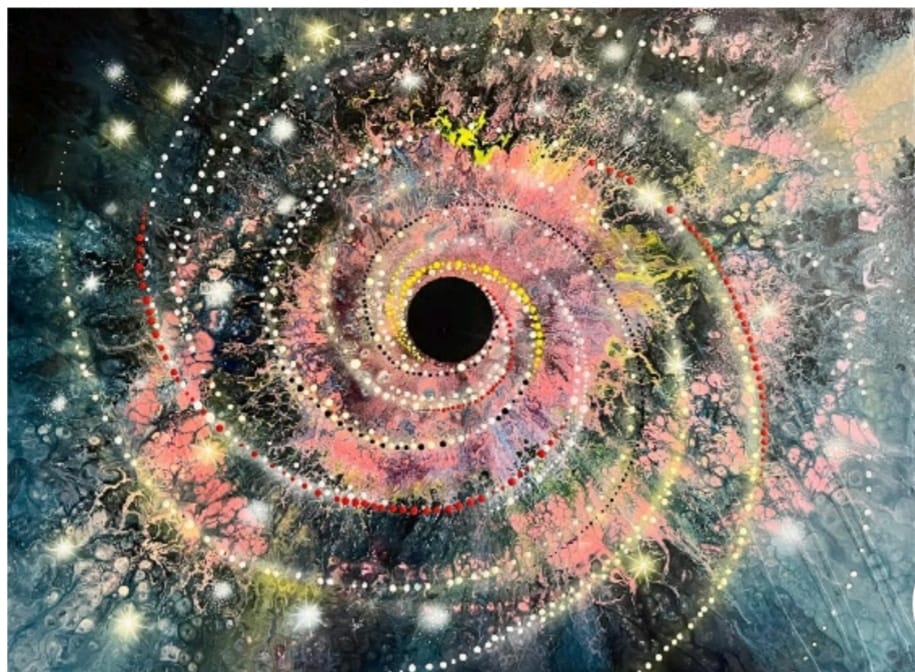 معرضًا تشكيليًا جديدًا يحمل عنوان «السر الغامض»